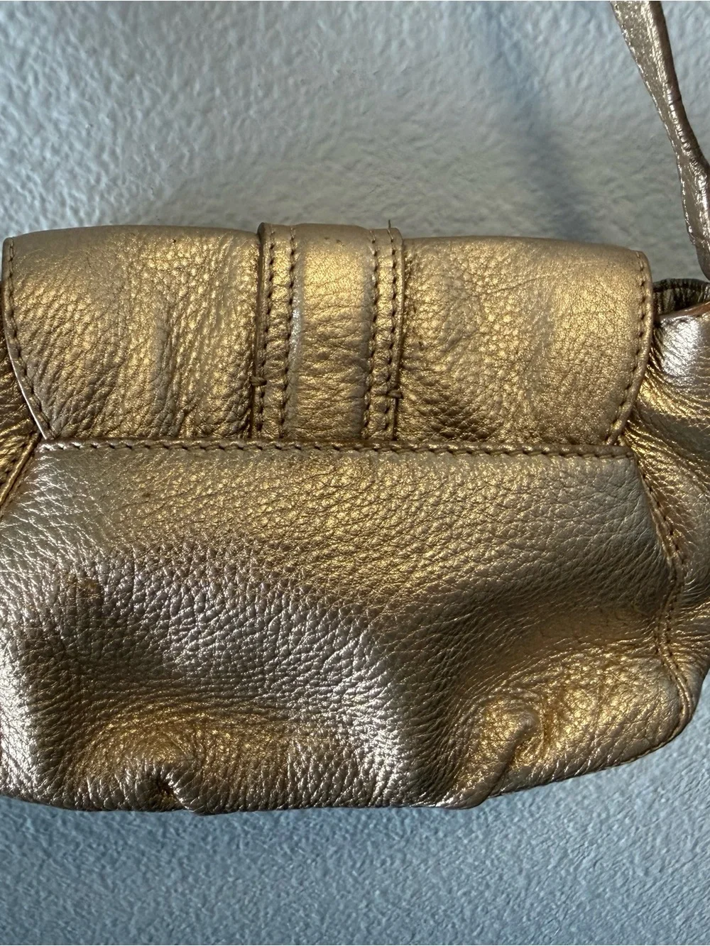 Michael Kors Metallic Gold Shoulder Bag Purse